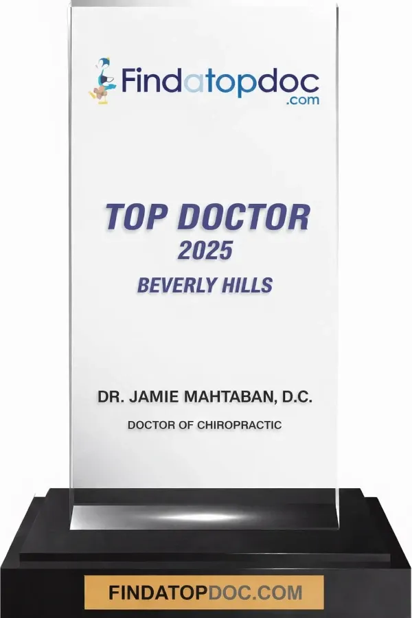 Award of Dr. Jamie Mahtaban, DC Find Top Doc Image