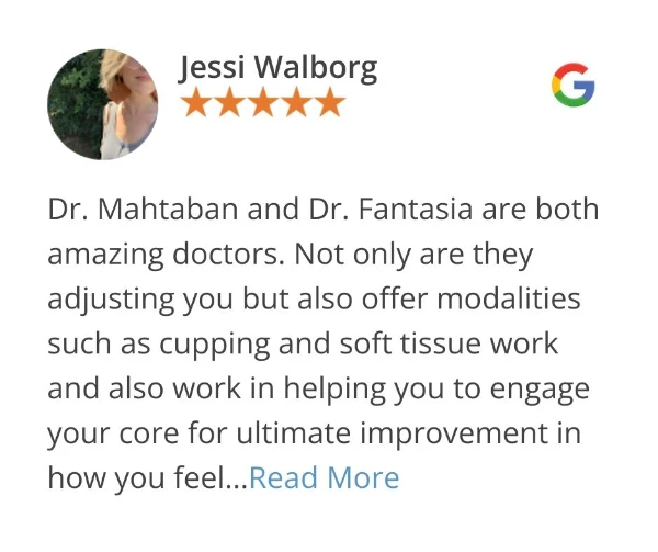 Foot & Ankle Pain 6 Google review of Jessi Walborg